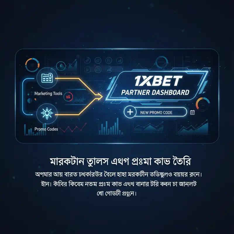 ১এক্সবেট পার্টনার ড্যাশবোর্ড এবং মার্কেটিং টুলস গাইড
